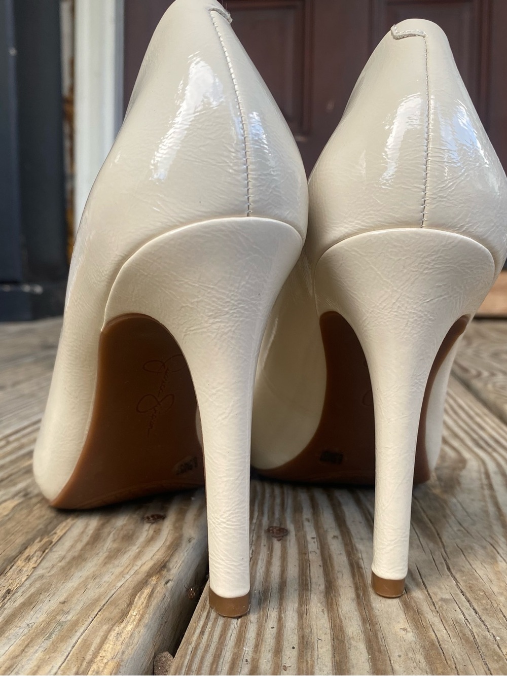 (NWOB!) JESSICA SIMPSON- Nude “CALI” Pumps W/ Round Toe, The Perfect Heel! - Picture 10 of 16
